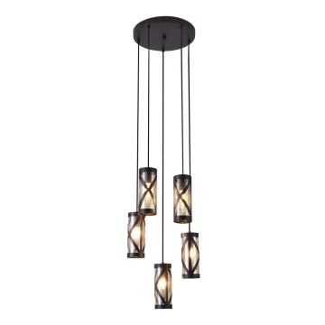 Rabalux 5340 - Kattokruunu narulla OBERON 5xE14/40W/230V
