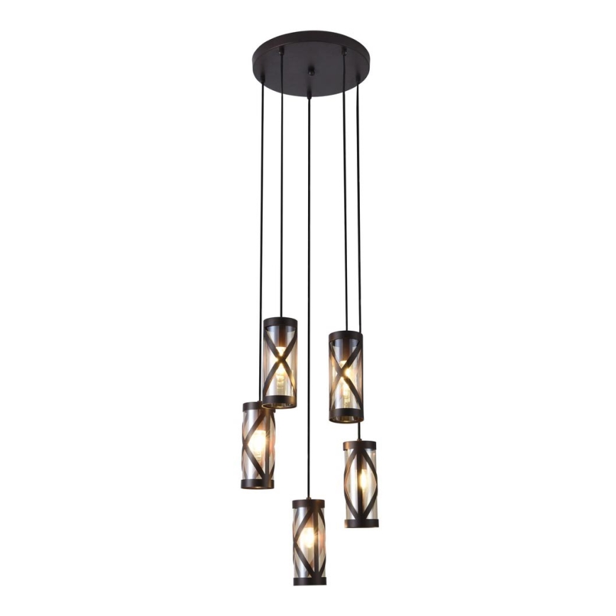 Rabalux 5340 - Kattokruunu narulla OBERON 5xE14/40W/230V