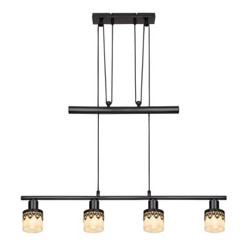 Rabalux 5345 - Kattokruunu narulla LACEY 4xE14/40W/230V