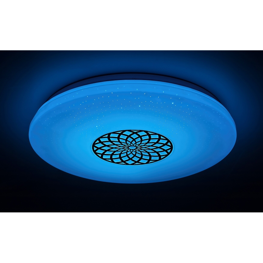 Rabalux - Himmennettävä LED-RGB-kattovalaisin LED/24W/230V 3000-6500K Wi-Fi Tuya halkaisija 39,5 cm + kauko-ohjaus