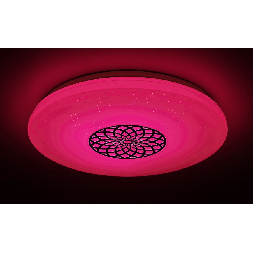 Rabalux - Himmennettävä LED-RGB-kattovalaisin LED/24W/230V 3000-6500K Wi-Fi Tuya halkaisija 39,5 cm + kauko-ohjaus