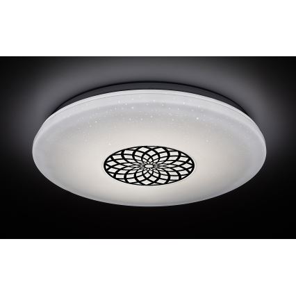 Rabalux - Himmennettävä LED-RGB-kattovalaisin LED/24W/230V 3000-6500K Wi-Fi Tuya halkaisija 39,5 cm + kauko-ohjaus