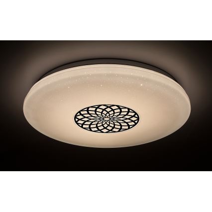 Rabalux - Himmennettävä LED-RGB-kattovalaisin LED/24W/230V 3000-6500K Wi-Fi Tuya halkaisija 39,5 cm + kauko-ohjaus