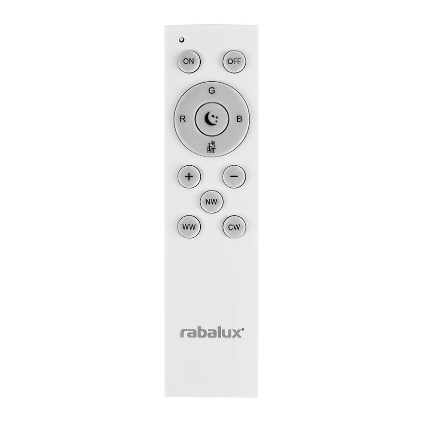 Rabalux - Himmennettävä LED-RGB-kattovalaisin LED/24W/230V 3000-6500K Wi-Fi Tuya halkaisija 39,5 cm + kauko-ohjaus