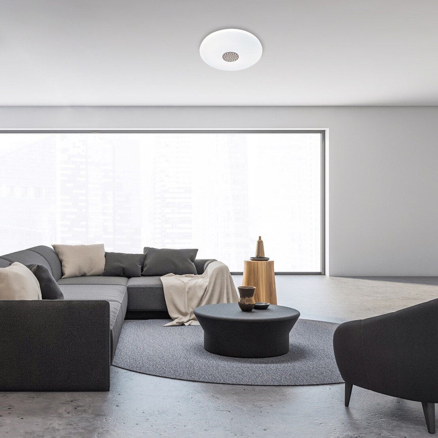 Rabalux - Himmennettävä LED-RGB-kattovalaisin LED/40W/230V 3000-6500K Wi-Fi Tuya halkaisija 60 cm + kauko-ohjaus