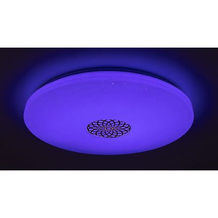 Rabalux - Himmennettävä LED-RGB-kattovalaisin LED/40W/230V 3000-6500K Wi-Fi Tuya halkaisija 60 cm + kauko-ohjaus