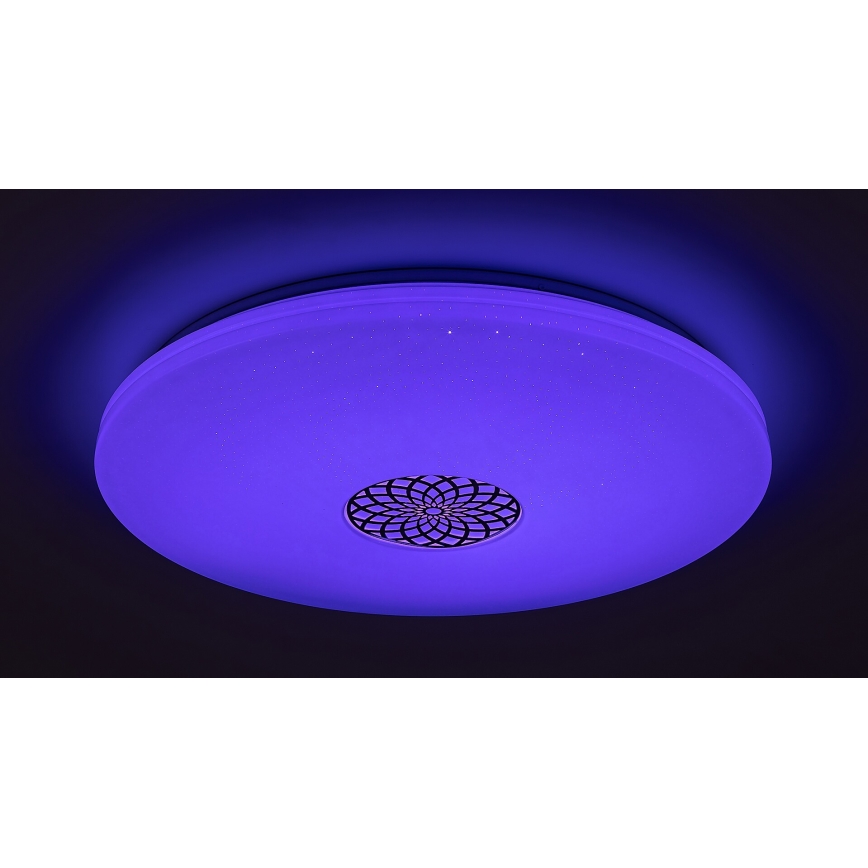 Rabalux - Himmennettävä LED-RGB-kattovalaisin LED/40W/230V 3000-6500K Wi-Fi Tuya halkaisija 60 cm + kauko-ohjaus