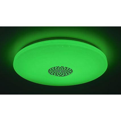 Rabalux - Himmennettävä LED-RGB-kattovalaisin LED/40W/230V 3000-6500K Wi-Fi Tuya halkaisija 60 cm + kauko-ohjaus
