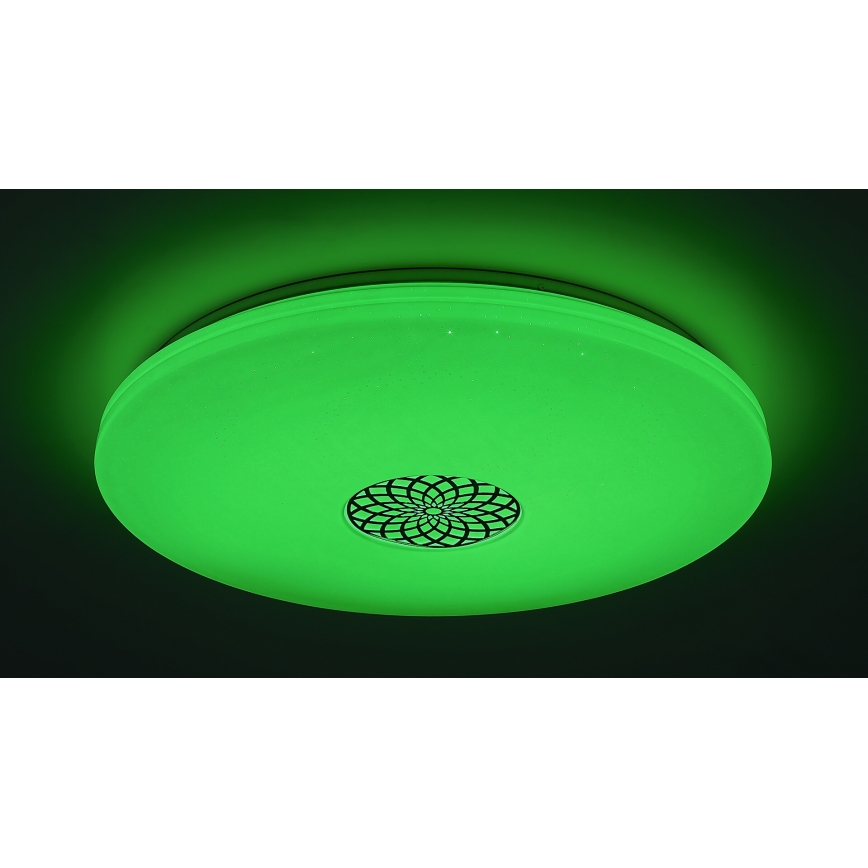 Rabalux - Himmennettävä LED-RGB-kattovalaisin LED/40W/230V 3000-6500K Wi-Fi Tuya halkaisija 60 cm + kauko-ohjaus