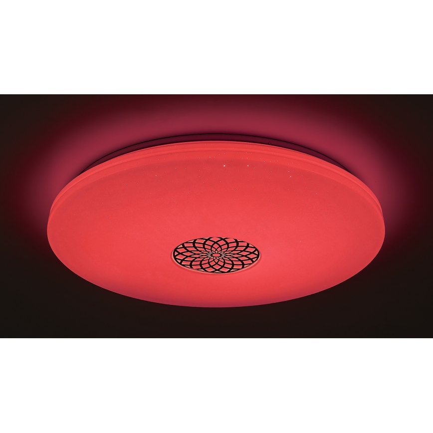 Rabalux - Himmennettävä LED-RGB-kattovalaisin LED/40W/230V 3000-6500K Wi-Fi Tuya halkaisija 60 cm + kauko-ohjaus