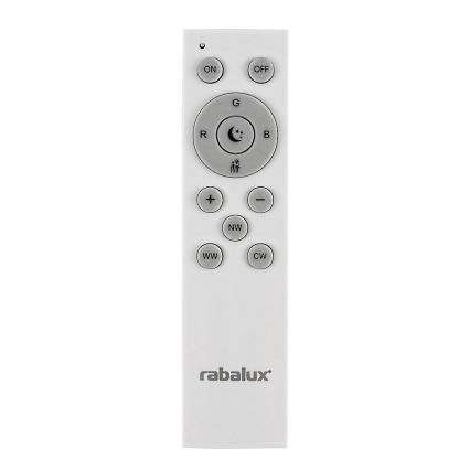 Rabalux - Himmennettävä LED-RGB-kattovalaisin LED/40W/230V 3000-6500K Wi-Fi Tuya halkaisija 60 cm + kauko-ohjaus