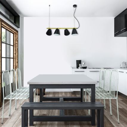 Rabalux 5377 - Kattokruunu narulla ALTDER 4xE14/40W/230V