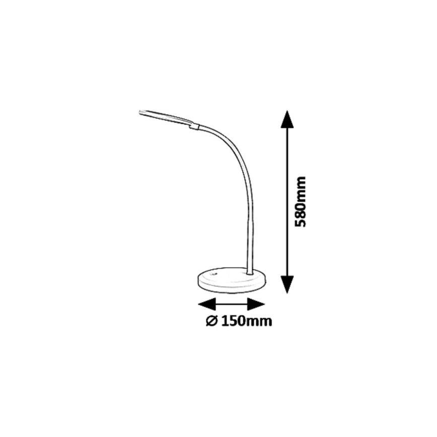 Rabalux 5429 - LED Himmennettävä kosketuspöytävalaisin TIMOTHY LED/7,5W/230V
