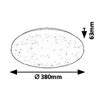 Rabalux 5436 - LED-kattovalaisin ROB LED/32W/230V