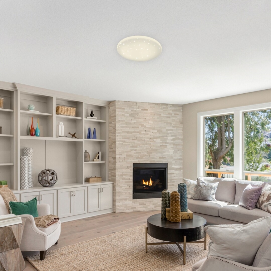 Rabalux - Himmennettävä LED-kattovalaisin STAR LED/36W/230V + kauko-ohjaus