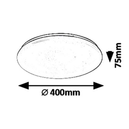 Rabalux - LED himmennettävä kattovalaisin LED/36W/230V + kaukosäädin 3000K - 6500K