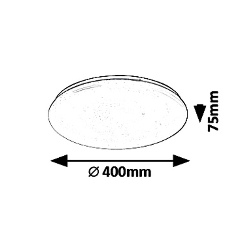Rabalux - Himmennettävä LED-kattovalaisin LED/36W/230V + kauko-ohjaus 3000K - 6500K