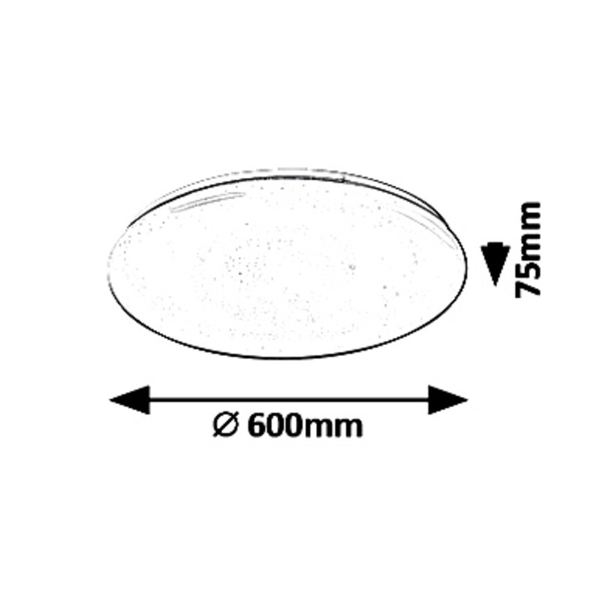 Himmennettävä LED-kattovalaisin LED/60W/230V + Kauko-ohjaus