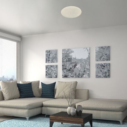 Rabalux - LED Himmennettävä kattovalaisin LED/24W/230V Wi-Fi 3000-6500K + kaukosäädin