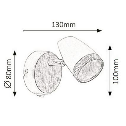 Rabalux - LED-seinävalaisin LED/4W/230V
