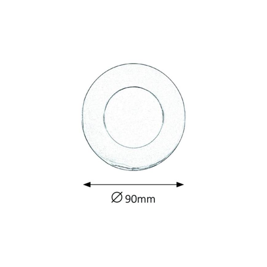 Rabalux - LED-kattovalaisin kylpyhuoneeseen LED/3W/230V 4000K IP44