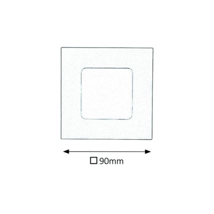 Rabalux - LED-kattovalaisin kylpyhuoneeseen LED/3W/230V 3000K IP44