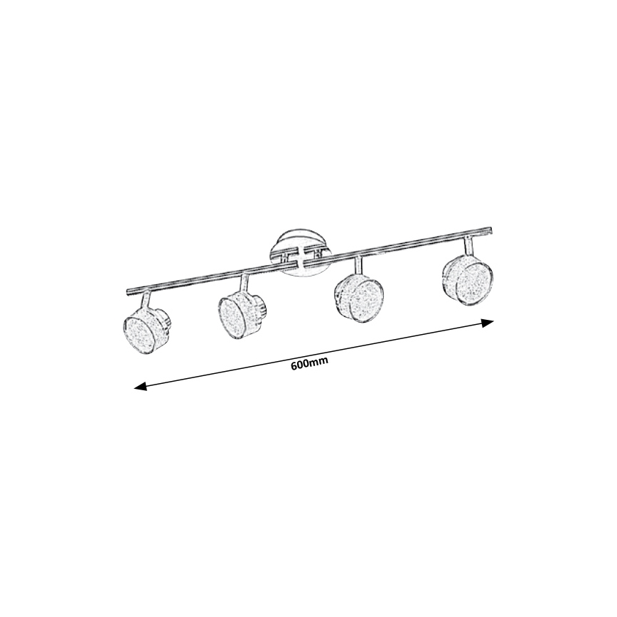 Rabalux - LED-kattovalaisin 4xLED/5W/230V