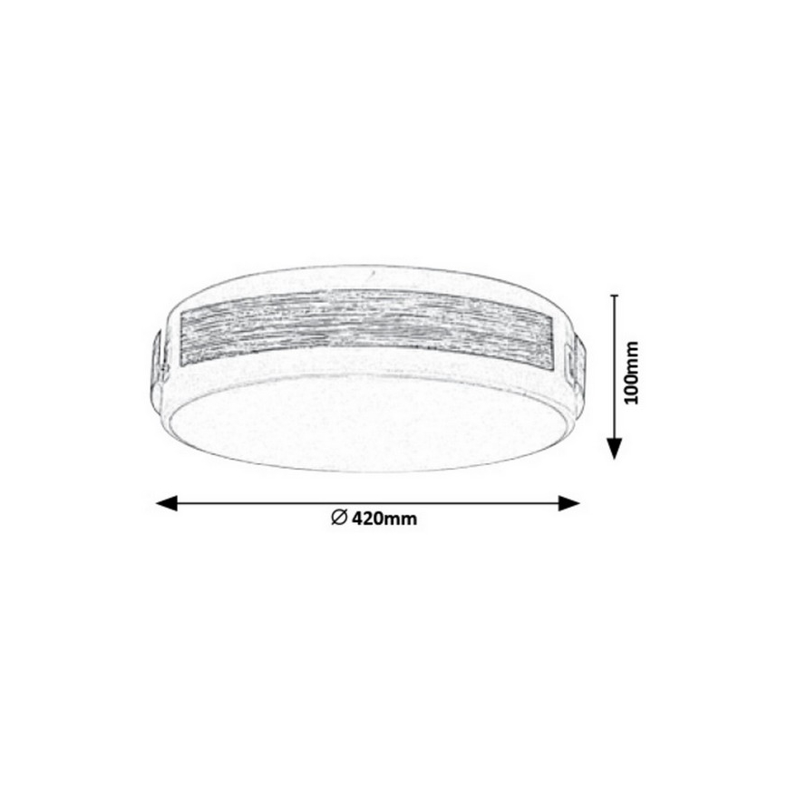 Rabalux - Himmennettävä LED-kattovalaisin LED/24W/230V