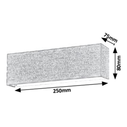 Rabalux - LED-seinävalaisin LED/6W/230V