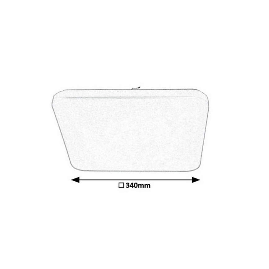 Rabalux - Himmennettävä LED-kattovalaisin kaukosäätimellä LED/16W/230V