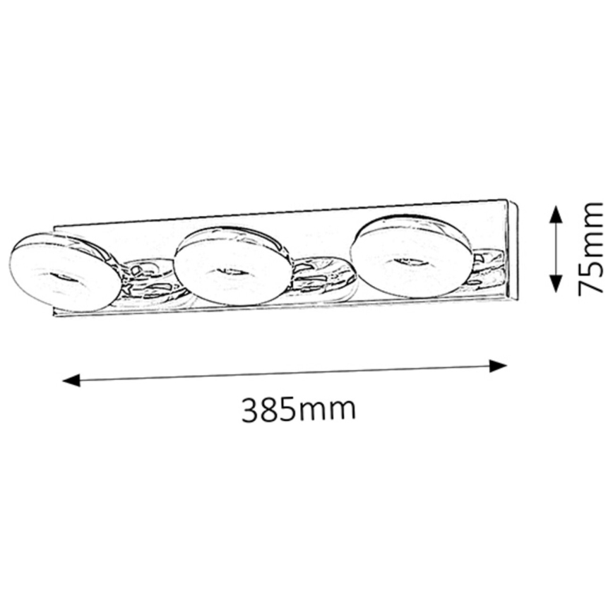 Rabalux - LED-kylpyhuoneen valo 3xLED/5W/230V IP44