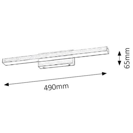 Rabalux - Kylpyhuoneen LED-peilivalo 1xLED/12W/230V IP44