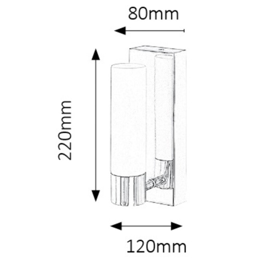 Rabalux 5749 - LED-seinävalaisin kylpyhuoneeseen JIM 1xLED/5W/230V IP44