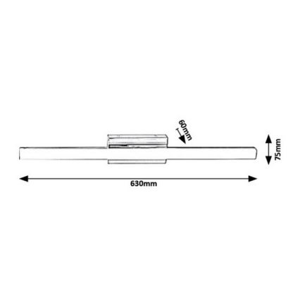 Rabalux - LED-seinävalaisin kylpyhuoneeseen LED/13W/230V IP44