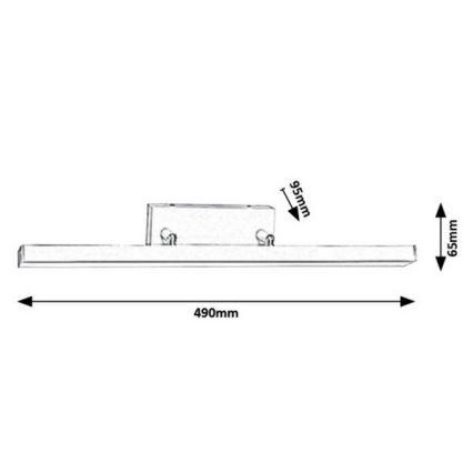 Rabalux - LED-seinävalaisin kylpyhuoneeseen LED/12W/230V IP44
