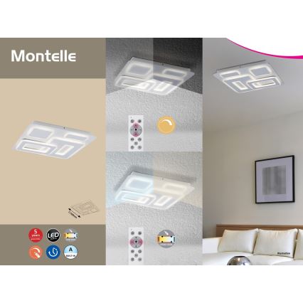 Rabalux - Himmennettävä LED-kattovalaisin kaukosäätimellä LED/56W/230V