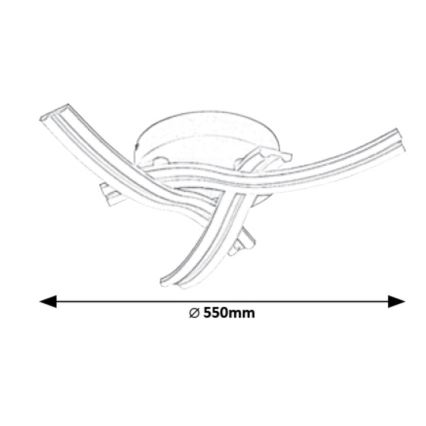 Rabalux - LED-kattovalaisin LED/40W/230V