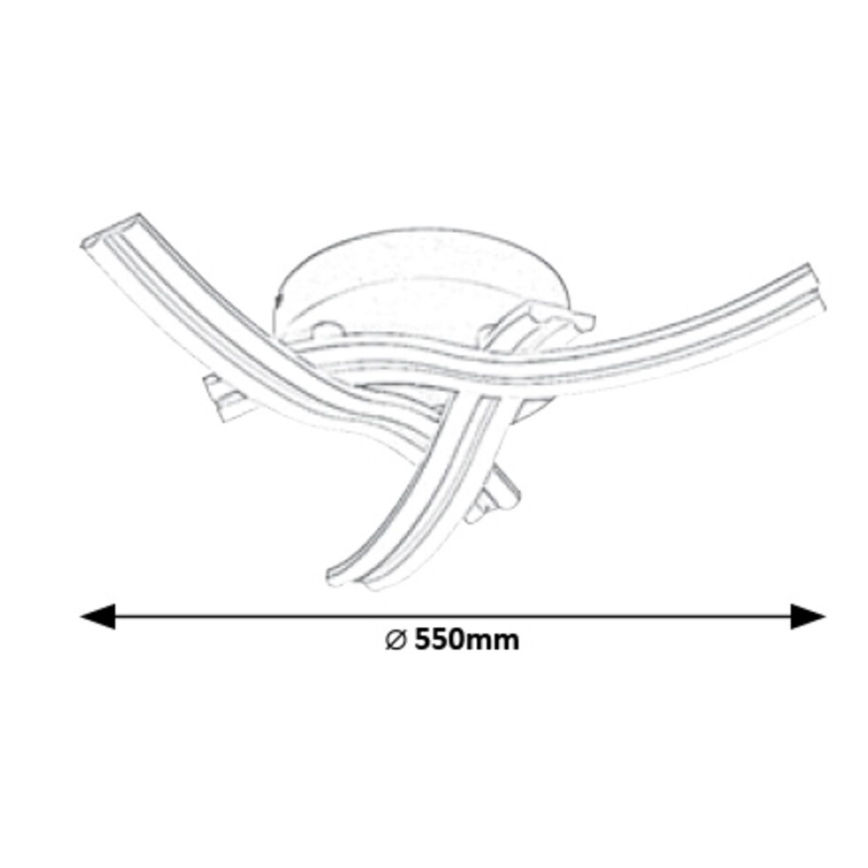 Rabalux - LED-kattovalaisin LED/40W/230V