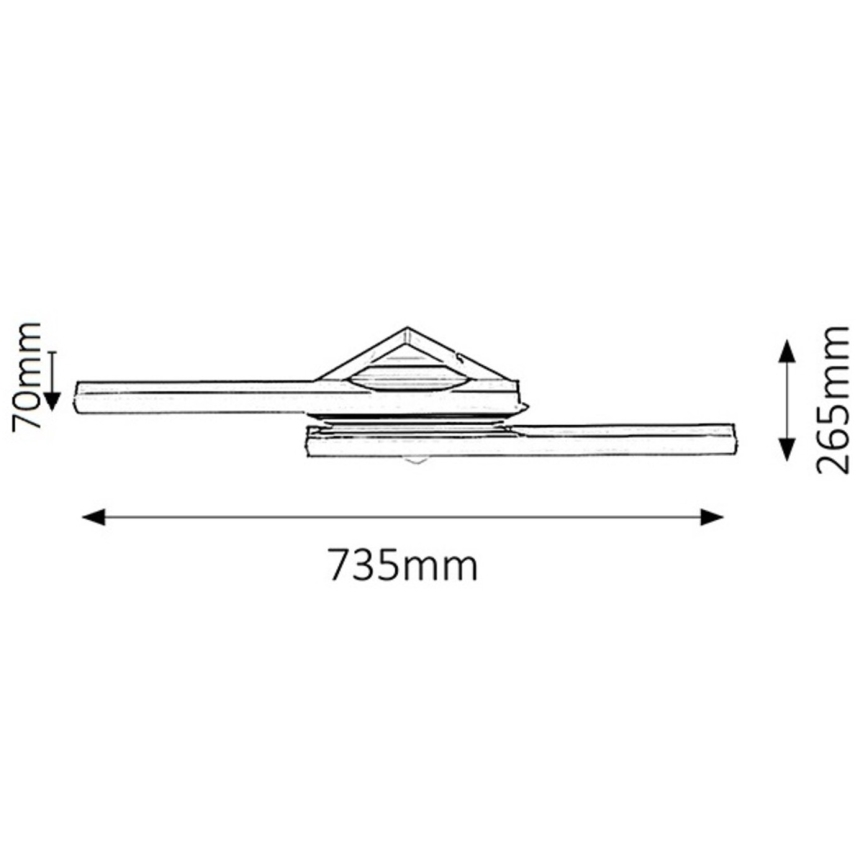 Rabalux - LED-seinävalaisin kylpyhuoneeseen 2xLED/12W IP44