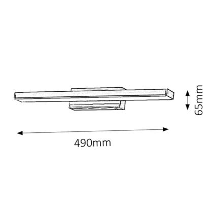 Rabalux - LED-seinävalaisin kylpyhuoneeseen 1xLED/12W/230V IP44