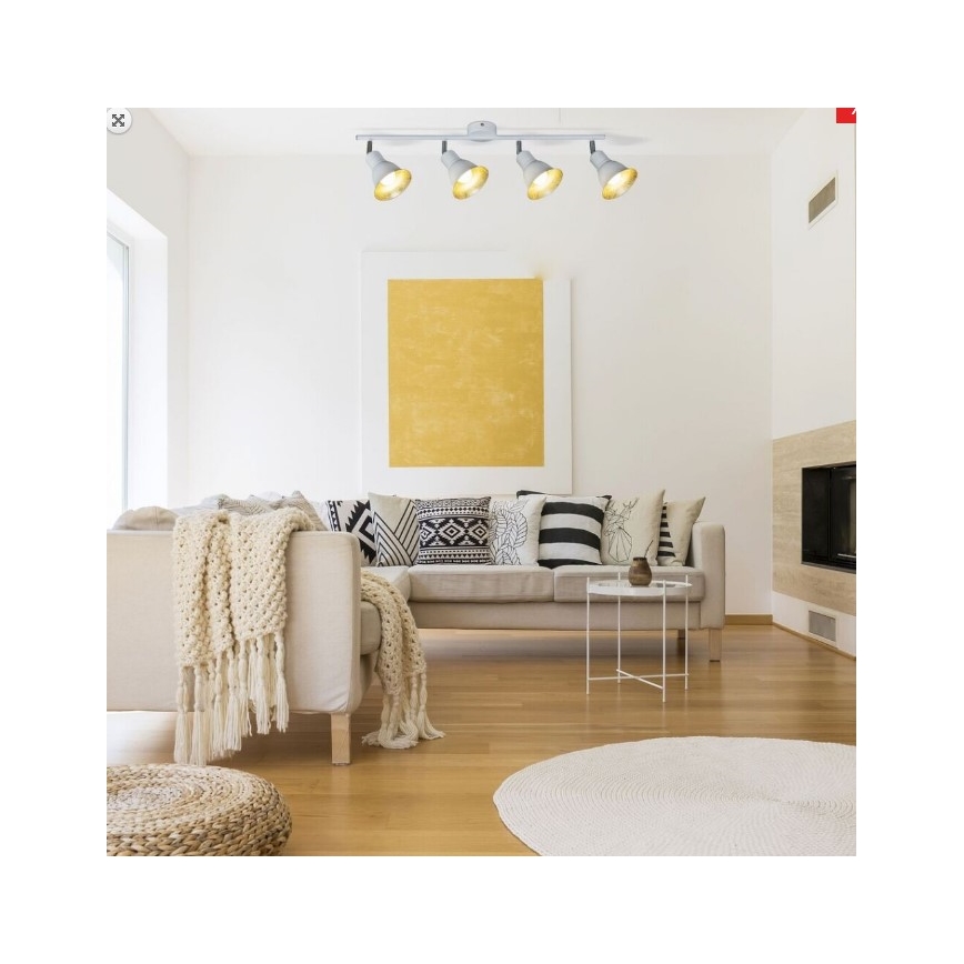 Rabalux 5909 - Kohdevalo ANNIE 4xE14/40W/230V valkoinen