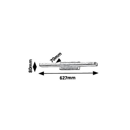 kylpyhuoneen LED-peilivalo LED/18W/230V IP44