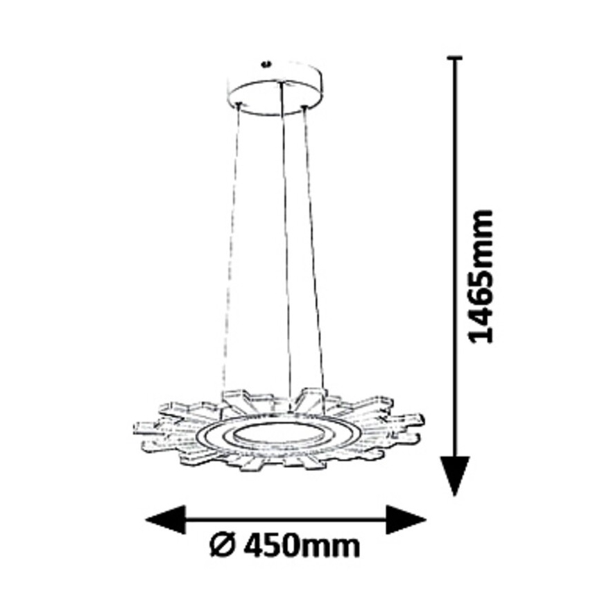 Rabalux 6210 - LED-kattokruunu narussa FELICITY LED/30W/230V