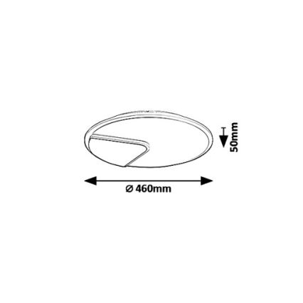 Rabalux 6329 - LED-kattovalaisin BOSWELL LED/40W/230V