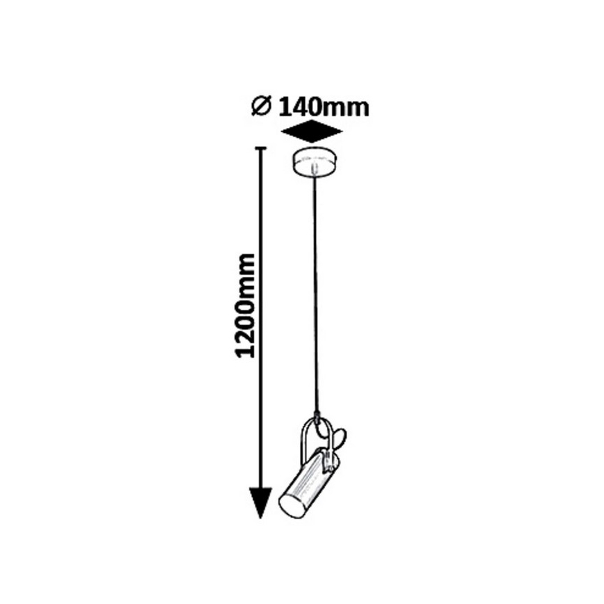 Rabalux 6429 - LED-kattokruunu narussa RAVEN LED/5W/230V