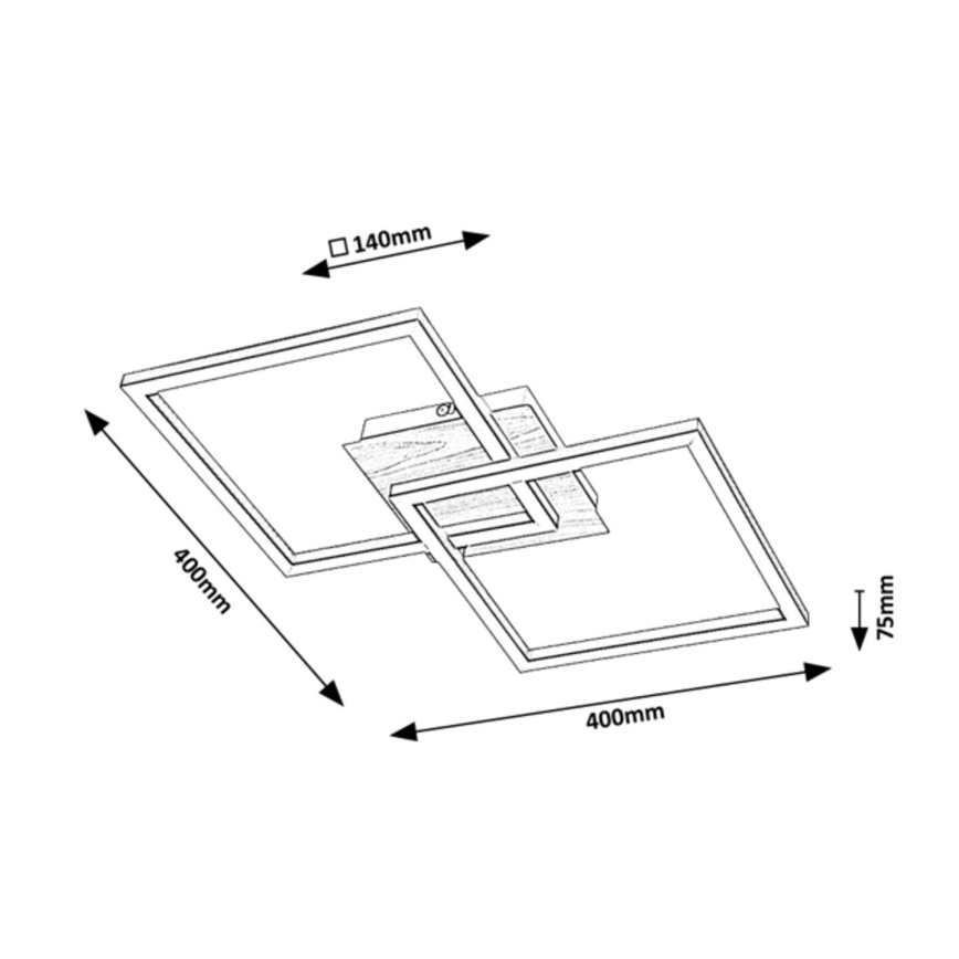 Rabalux - LED-kattovalaisin LED/24W/230V
