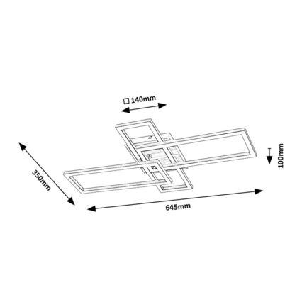 Rabalux - LED-kattovalaisin LED/24W/230V
