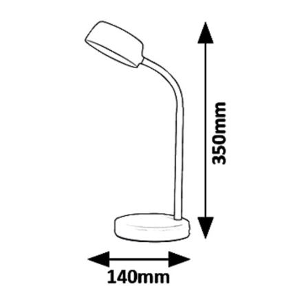 Rabalux 6778 - LED-pöytävalaisin BERRY LED/4,5W/230V