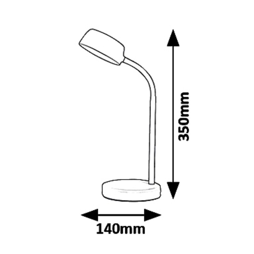 Rabalux 6778 - LED-pöytävalaisin BERRY LED/4,5W/230V