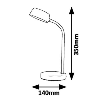 Rabalux 6779 - LED-pöytävalaisin BERRY LED/4,5W/230V